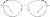 Front view of Round Glasses 3219611 in Silver thumbnail