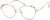 Angle view of Round Glasses 3219614 in Gold thumbnail