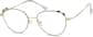 Angle view of Round Glasses 3219614 in Gold thumbnail