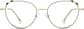 Front view of Round Glasses 3219614 in Gold thumbnail