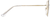 Side view of Round Glasses 3219614 in Gold thumbnail