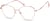 Angle view of Round Glasses 3219619 in Rose Gold thumbnail
