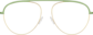 Front view of Aviator Glasses 3219724 in Green thumbnail