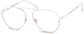 Angle view of Aviator Glasses 3219730 in White thumbnail