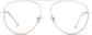Front view of Aviator Glasses 3219730 in White thumbnail