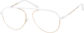 Angle view of Aviator Glasses 3219730 in White thumbnail