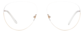 Front view of Aviator Glasses 3219730 in White thumbnail