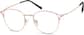 Angle view of Round Glasses 3219919 in Pink thumbnail