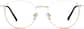Front view of Round Glasses 3219930 in White thumbnail