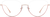 Front view of Cat-Eye Glasses 3220118 in Red thumbnail