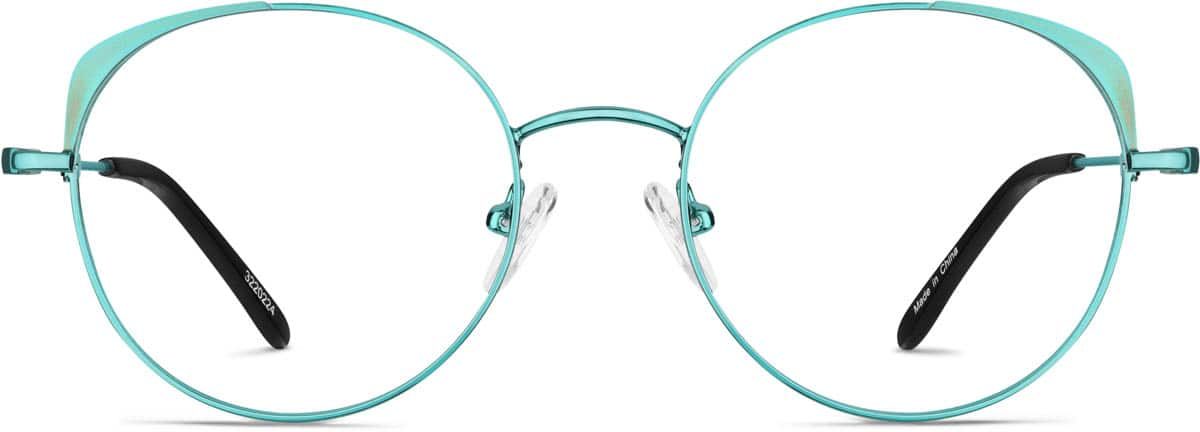 Front view of Round Glasses 3220224 in Green