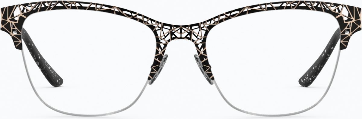 Front view of Cat-Eye Glasses 3220621 in Black thumbnail