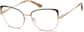 Angle view of Cat-Eye Glasses 3220821 in Black thumbnail
