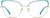 Front view of Cat-Eye Glasses 3220824 in Turquoise thumbnail
