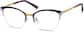 Angle view of Cat-Eye Glasses 3221017 in Midnight thumbnail