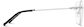 Side view of Customizable Rimless Glasses 322111 in Silver thumbnail