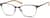 Angle view of Rectangle Glasses 3221115 in Chocolate thumbnail
