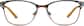 Front view of Square Glasses 3221115 in Chocolate thumbnail
