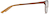 Side view of Rectangle Glasses 3221115 in Chocolate thumbnail