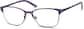 Angle view of Square Glasses 3221117 in Violet thumbnail