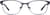 Front view of Rectangle Glasses 3221117 in Violet thumbnail