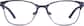 Front view of Square Glasses 3221117 in Violet thumbnail