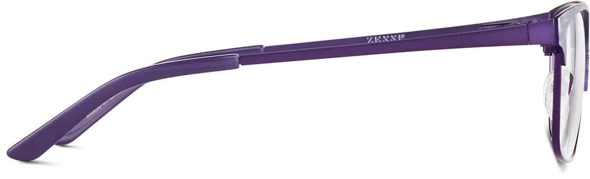 Side view of Rectangle Glasses 3221117 in Violet