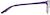 Side view of Rectangle Glasses 3221117 in Violet thumbnail
