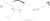 Angle view of Rimless Glasses 322114 in Gold thumbnail