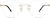 Front view of Rimless Glasses 322114 in Gold thumbnail