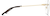 Side view of Rimless Glasses 322114 in Gold thumbnail