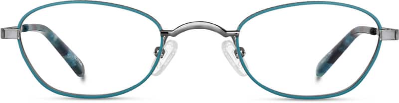 Turquoise Oval Glasses