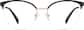Front view of Cat-Eye Glasses 3221621 in Black thumbnail