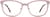 Front view of Square Glasses 3221819 in Pink thumbnail