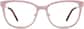 Front view of Square Glasses 3221819 in Pink thumbnail