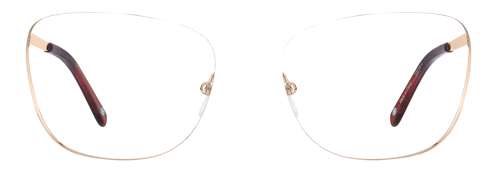 Silver Square Glasses #3221811 | Zenni Optical