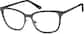 Angle view of Square Glasses 3221821 in Black thumbnail