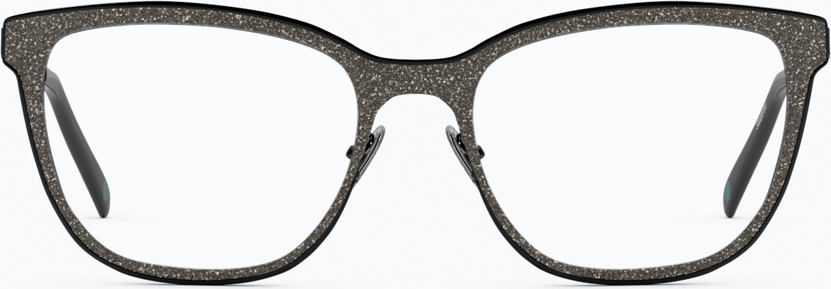 Front view of Square Glasses 3221821 in Black thumbnail