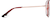 Side view of Aviator Glasses 3222118 in Red thumbnail