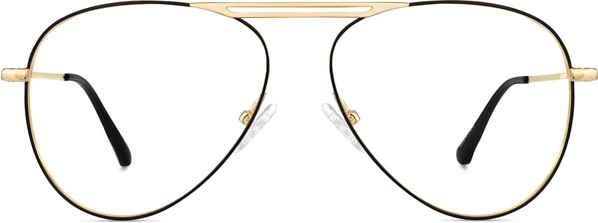 Black Aviator Glasses #3229221 | Zenni Optical
