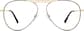 Front view of Aviator Glasses 3222121 in Black thumbnail