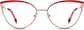 Front view of Cat-Eye Glasses 3222218 in Red thumbnail