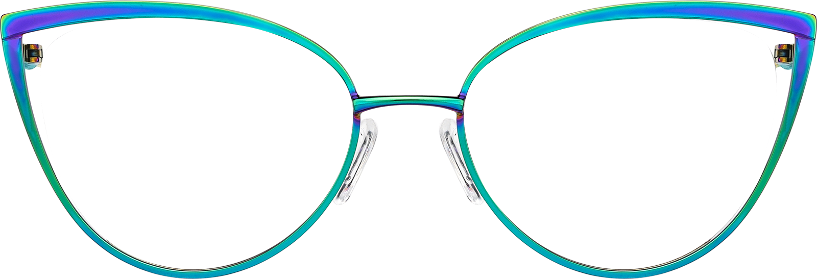 Front view of Cat-Eye Glasses 3222229 in Multicolor