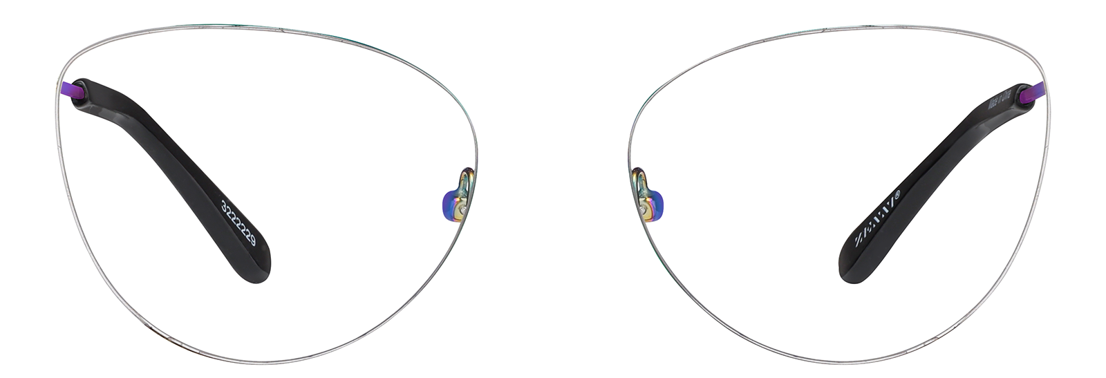 Front view of Cat-Eye Glasses 3222229 in Multicolor