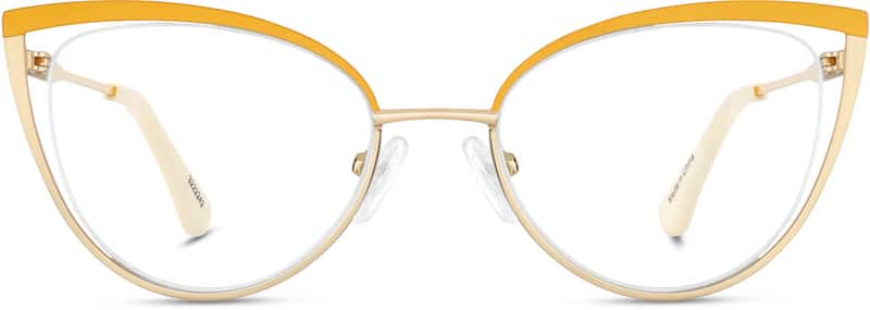 Orange Cat-Eye Glasses