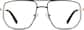 Front view of Aviator Glasses 3222321 in Black thumbnail