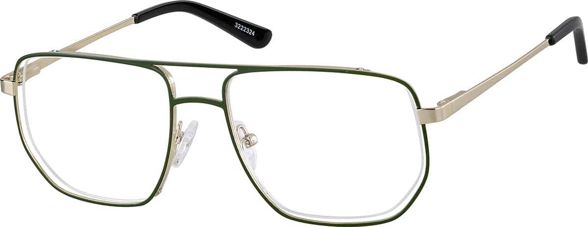 Black Aviator Glasses #3222321 | Zenni Optical