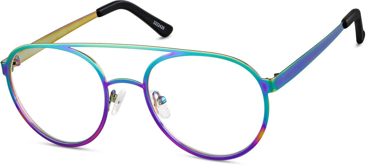 Angle view of Aviator Glasses 3222429 in Multicolor