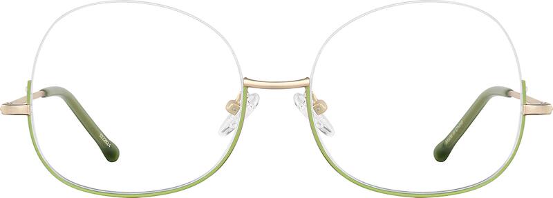 Olive  Oval Glasses