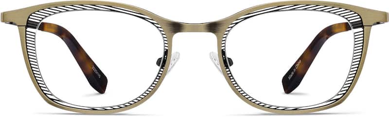 Bronze Rectangle Glasses